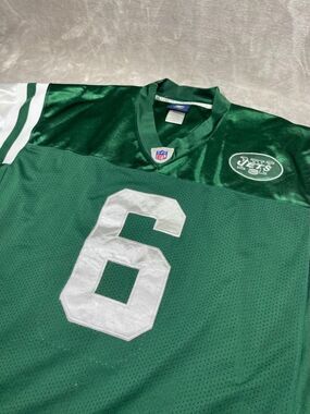 Reebok NFL Sanchez New York Jets Football Jersey Men Size 52 Green Onfield